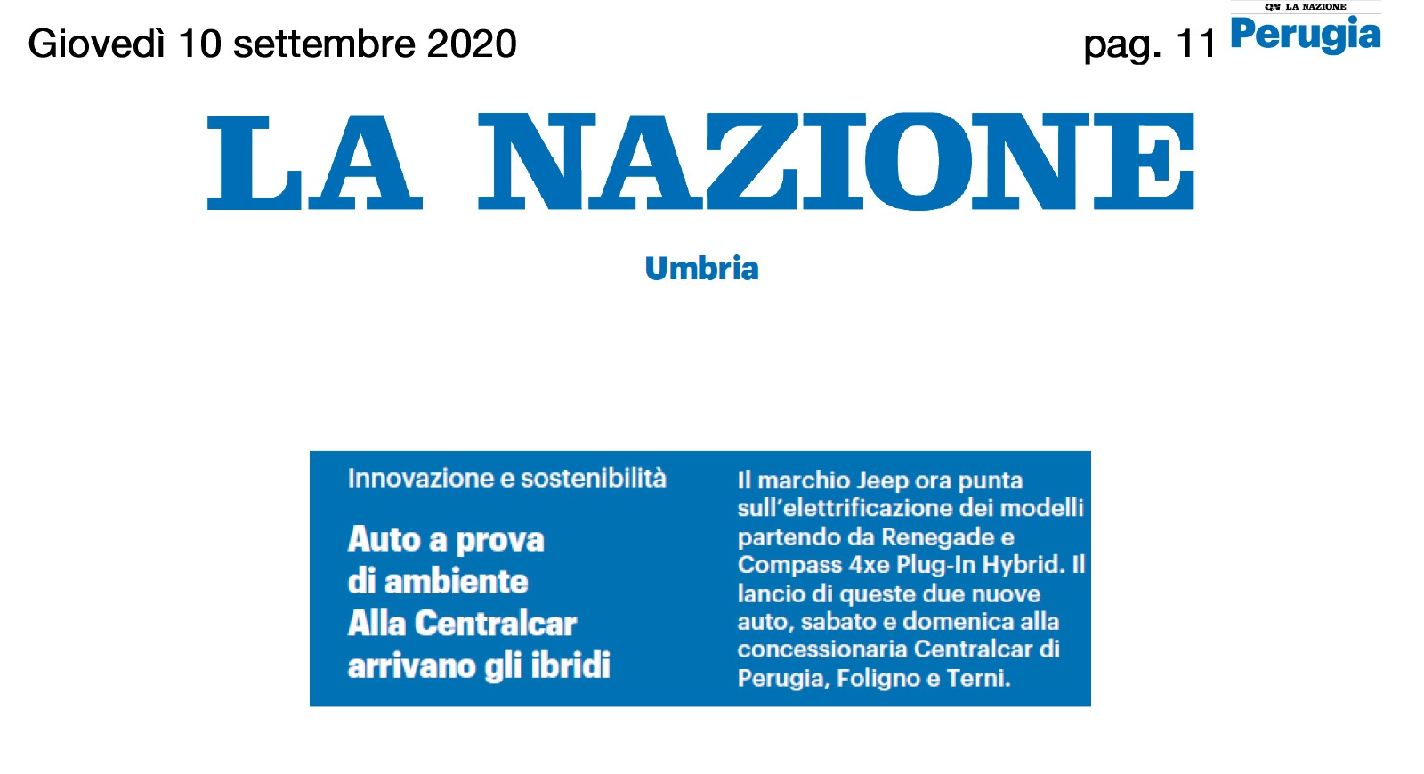 Auto a prova di ambiente. Alla Centralcar arrivano gli ibridi